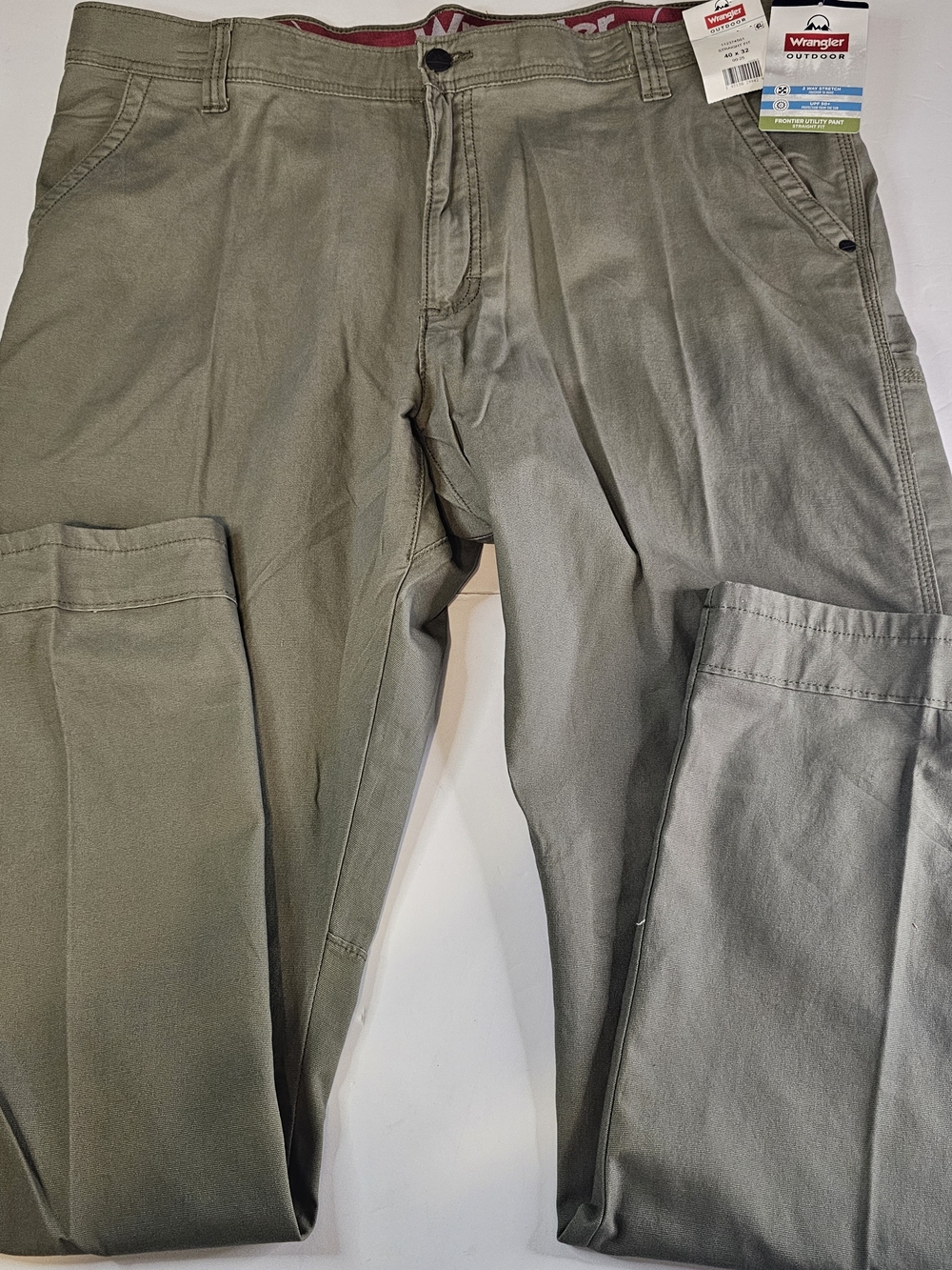 NWT Mens Wrangler Outdoor Frontier Utility Pants Straight Fit 40x32